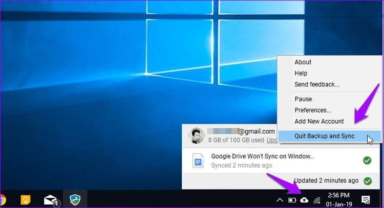 Google Drive Wont Sync On Windows 10 2