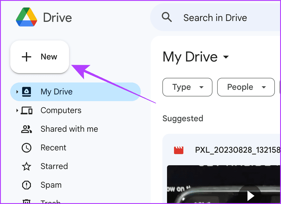 Google Drive on Web