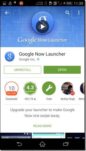 Google M Luncher 1