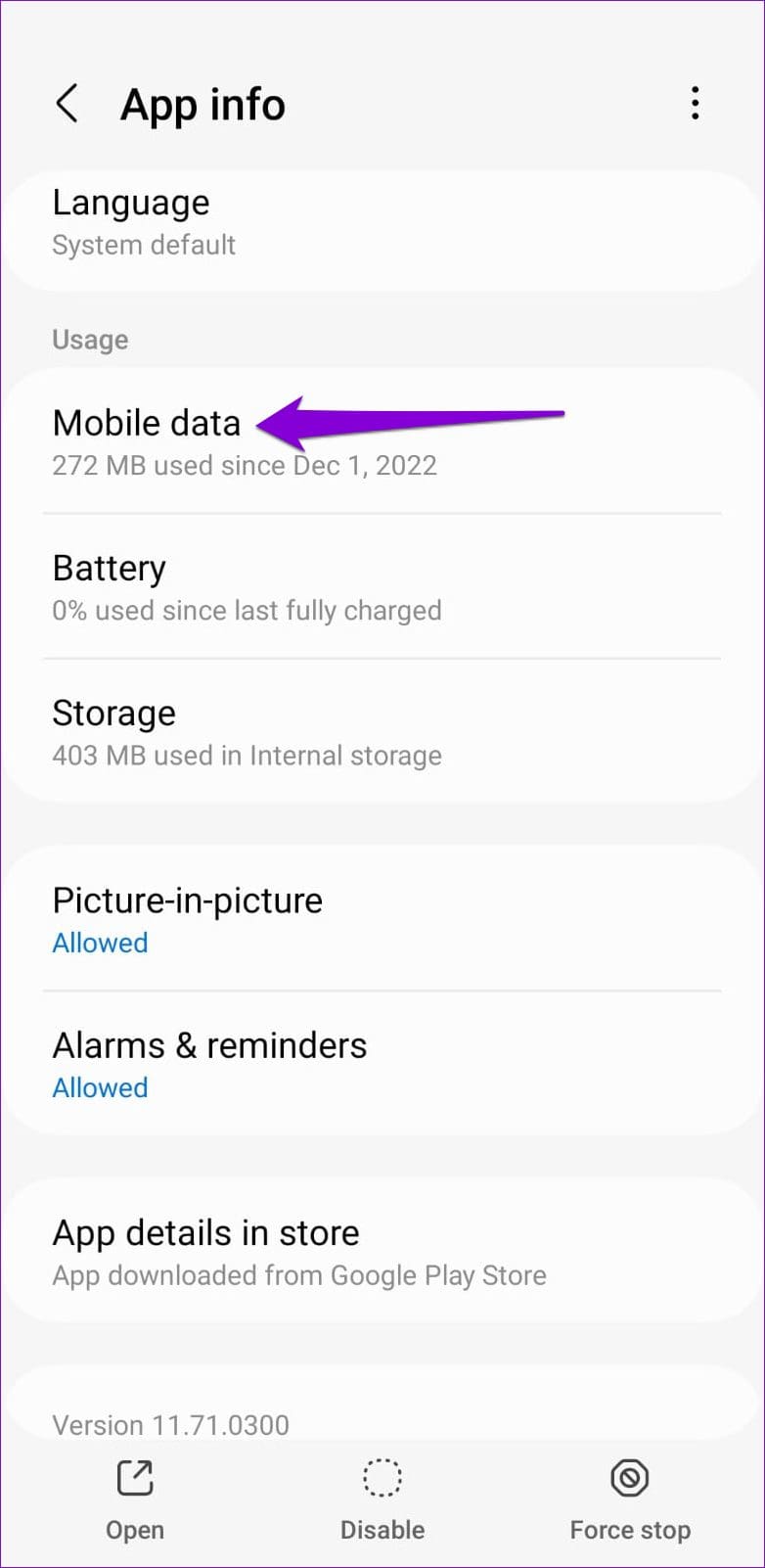 Google Maps Mobile Data Permissions on Android