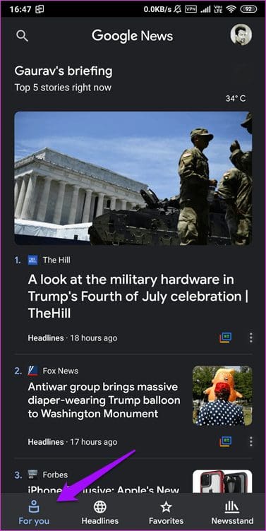 Google News Vs  Microsoft News 1