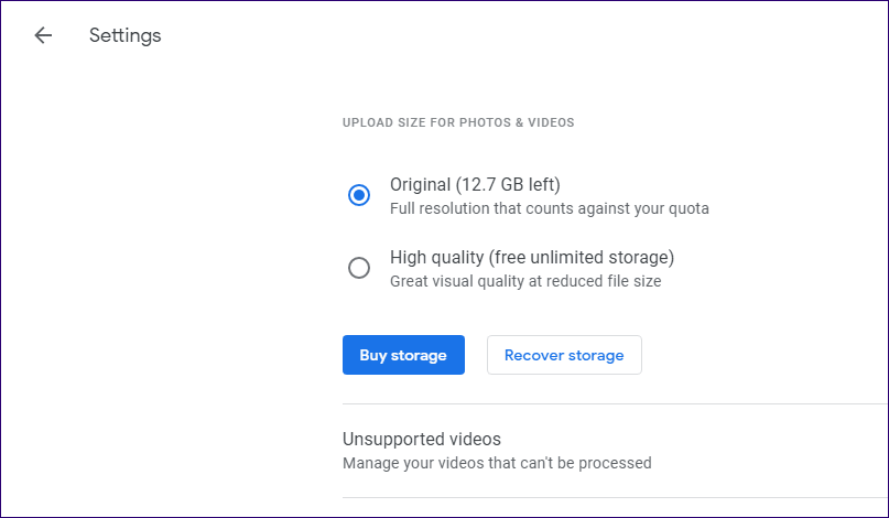Google Photos Switch From Original To High Quality 4