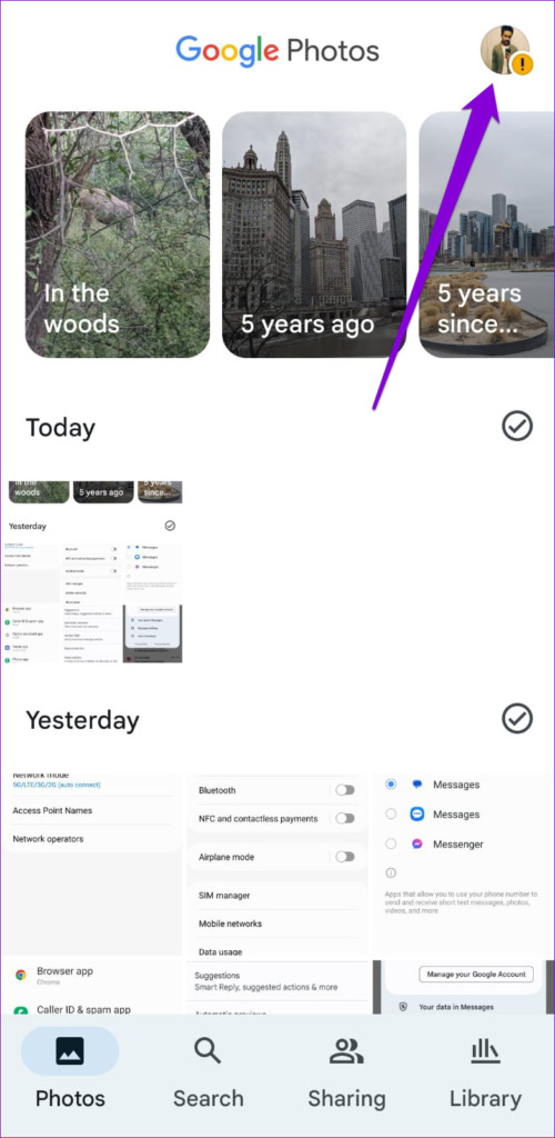 Google Photos on Android