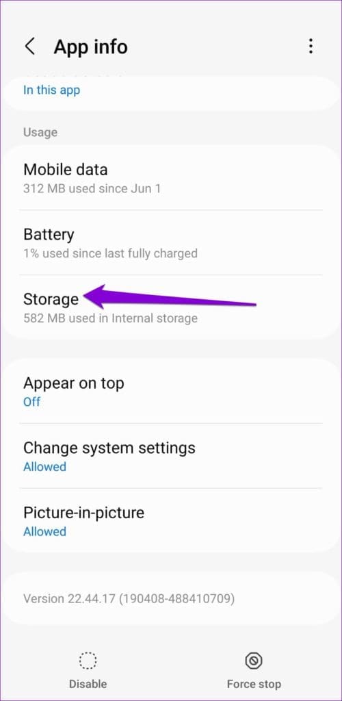 Google Play Store Storage