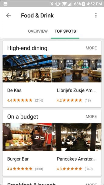 Google Trips Features 2