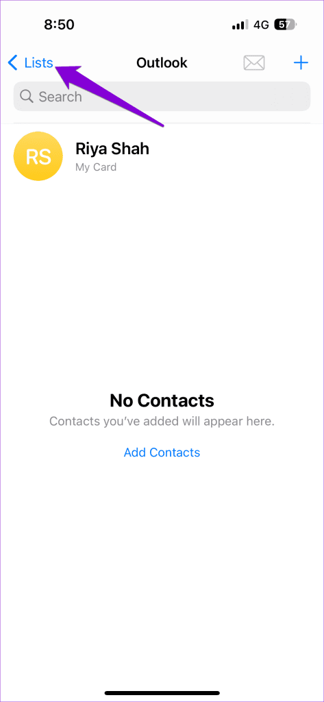 Groups in the Contacts App on iPhone