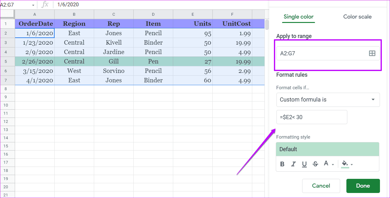 Guide to Using Conditional Formatting in Google Sheets new