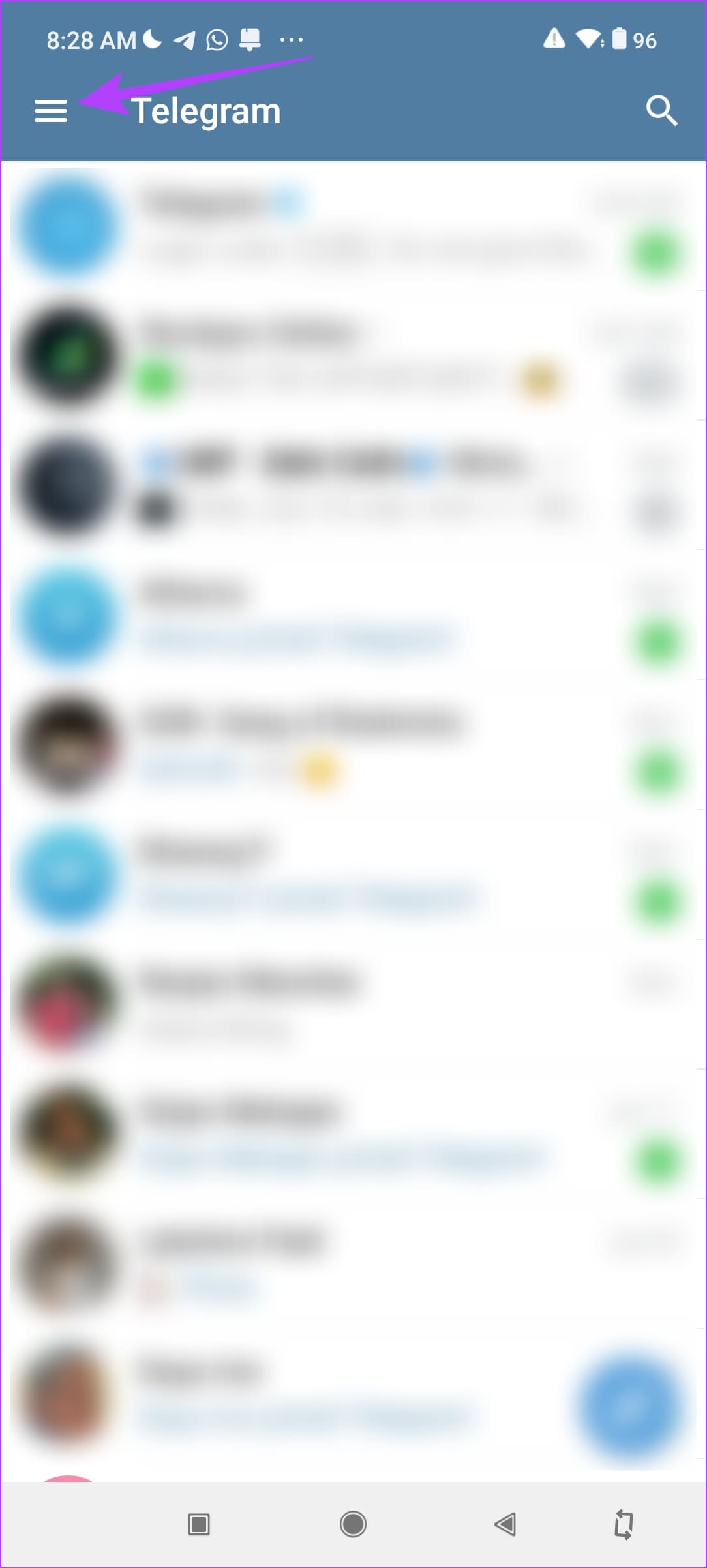 Hamburger Icon Telegram