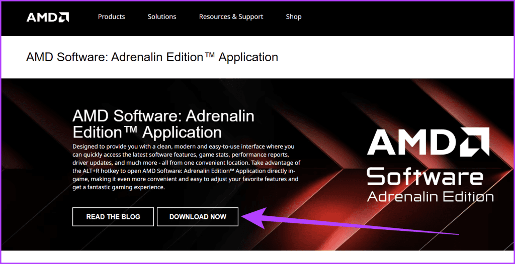 Head to the AMD website download the latest Radeon software and run the installer