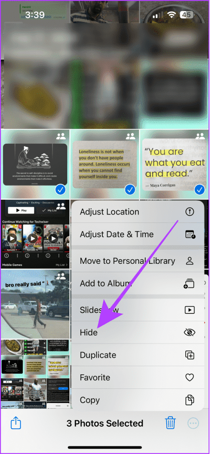 Hide Photos on iPhone 1