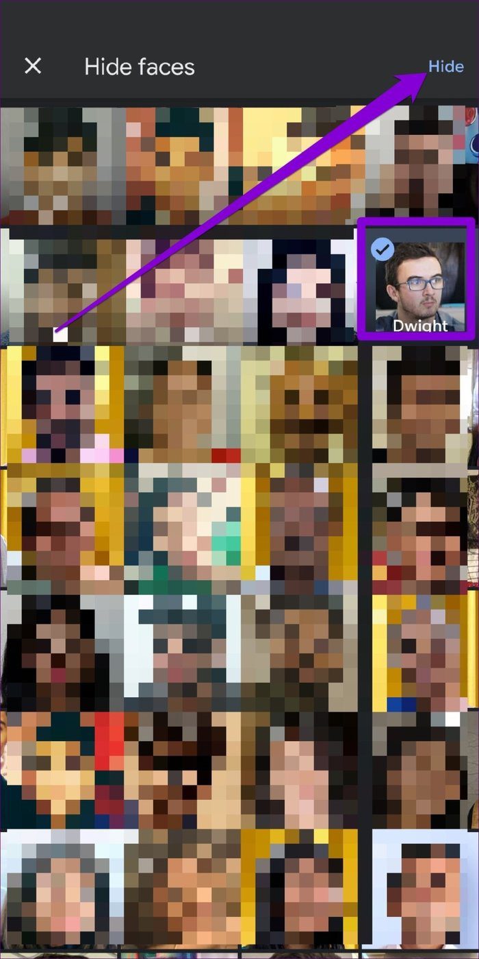Hide a Face in Google Photos