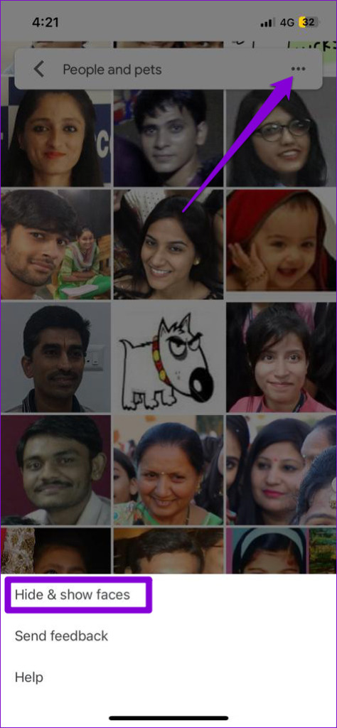 Hide and Show Faces in Google Photos