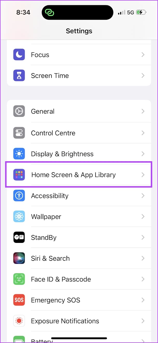Home Screen and App Library
