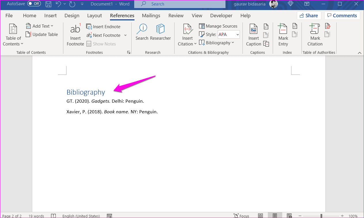 How to Add Citations and Bibliography in Microsoft Word 11