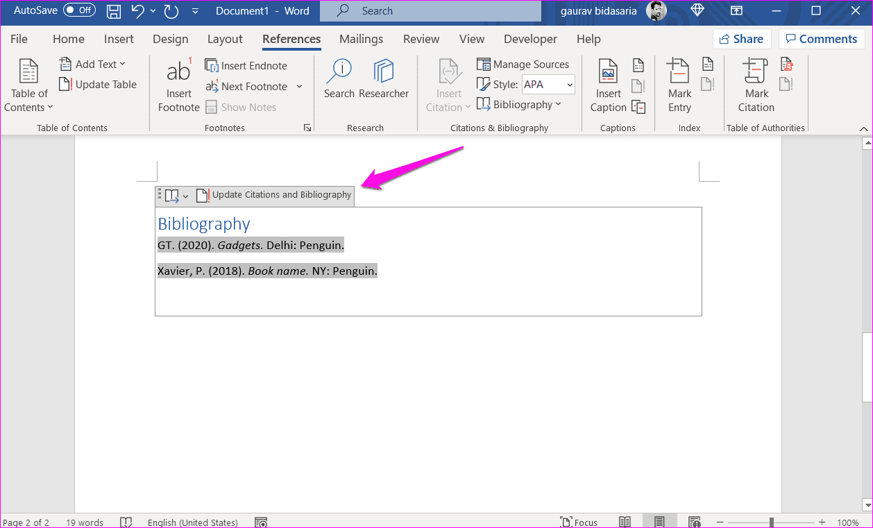 How to Add Citations and Bibliography in Microsoft Word 12