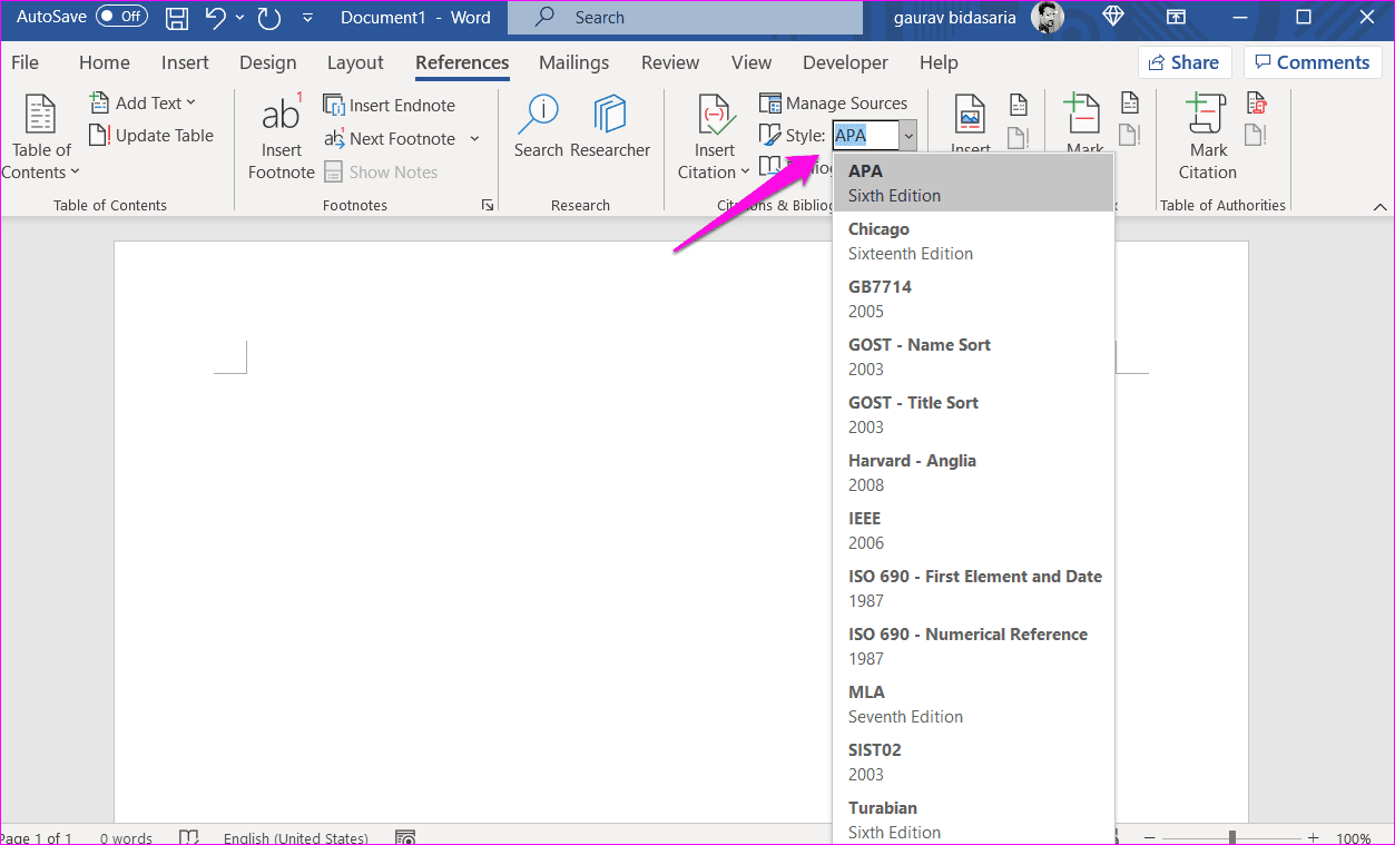 How to Add Citations and Bibliography in Microsoft Word 1