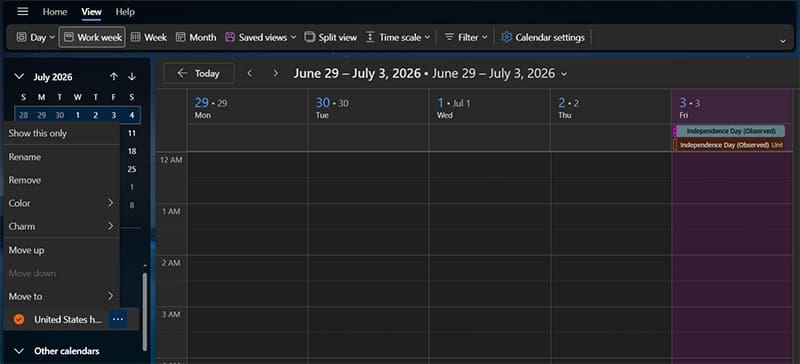 How to Add Holidays to Outlook Calendar 5