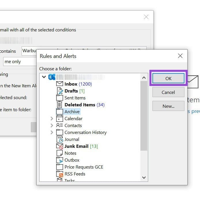 How to Automatically Move Emails to a Folder in Outlook 3