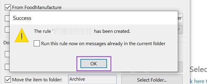 How to Automatically Move Emails to a Folder in Outlook 4