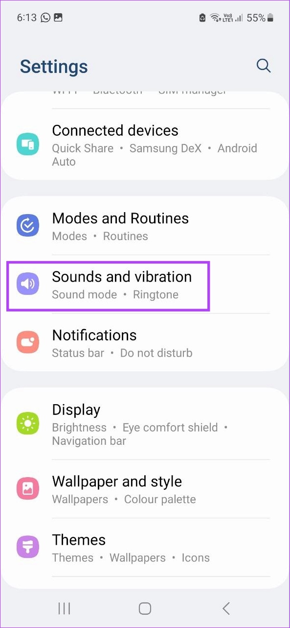 Tap on Sounds and vibration