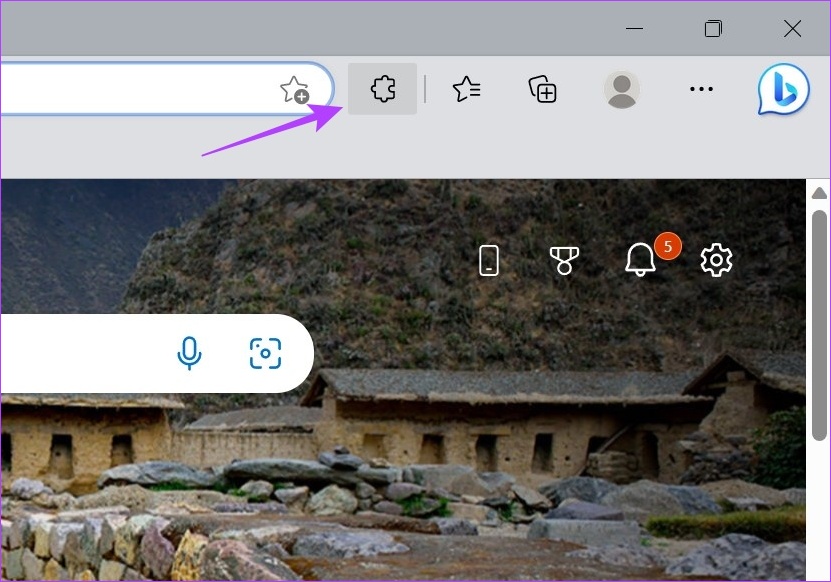 Click on the extension icon
