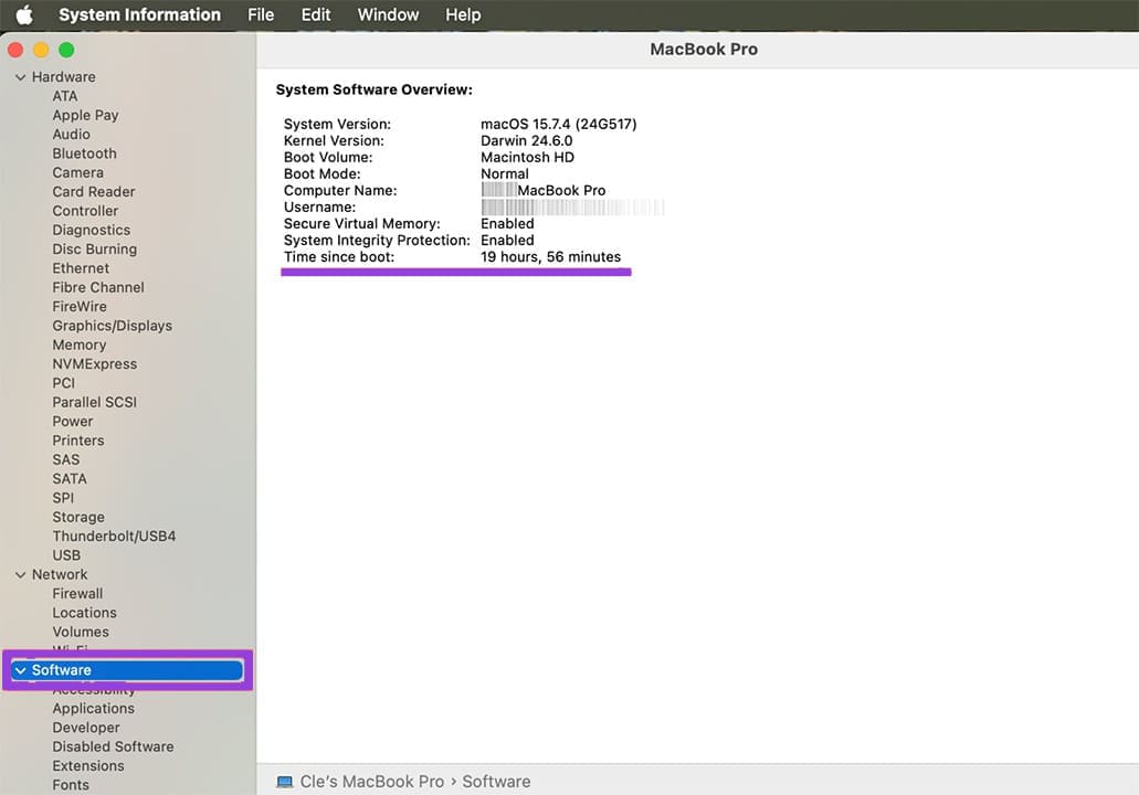 So überprüfen Sie die letzte Startzeit des Computers WindowsLinuxMac 5