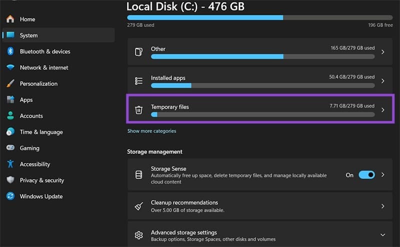 How to Check Which Items Are Taking up Space on Hard Drive 2