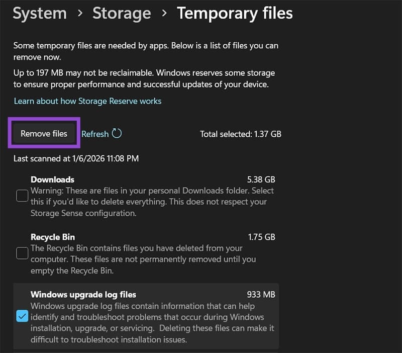 How to Check Which Items Are Taking up Space on Hard Drive 3