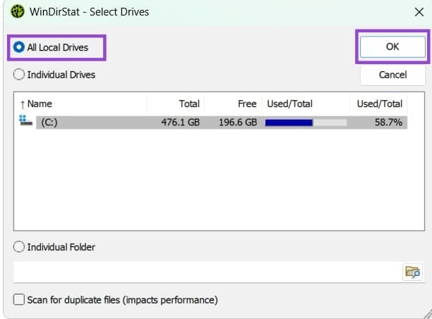How to Check Which Items Are Taking up Space on Hard Drive 5
