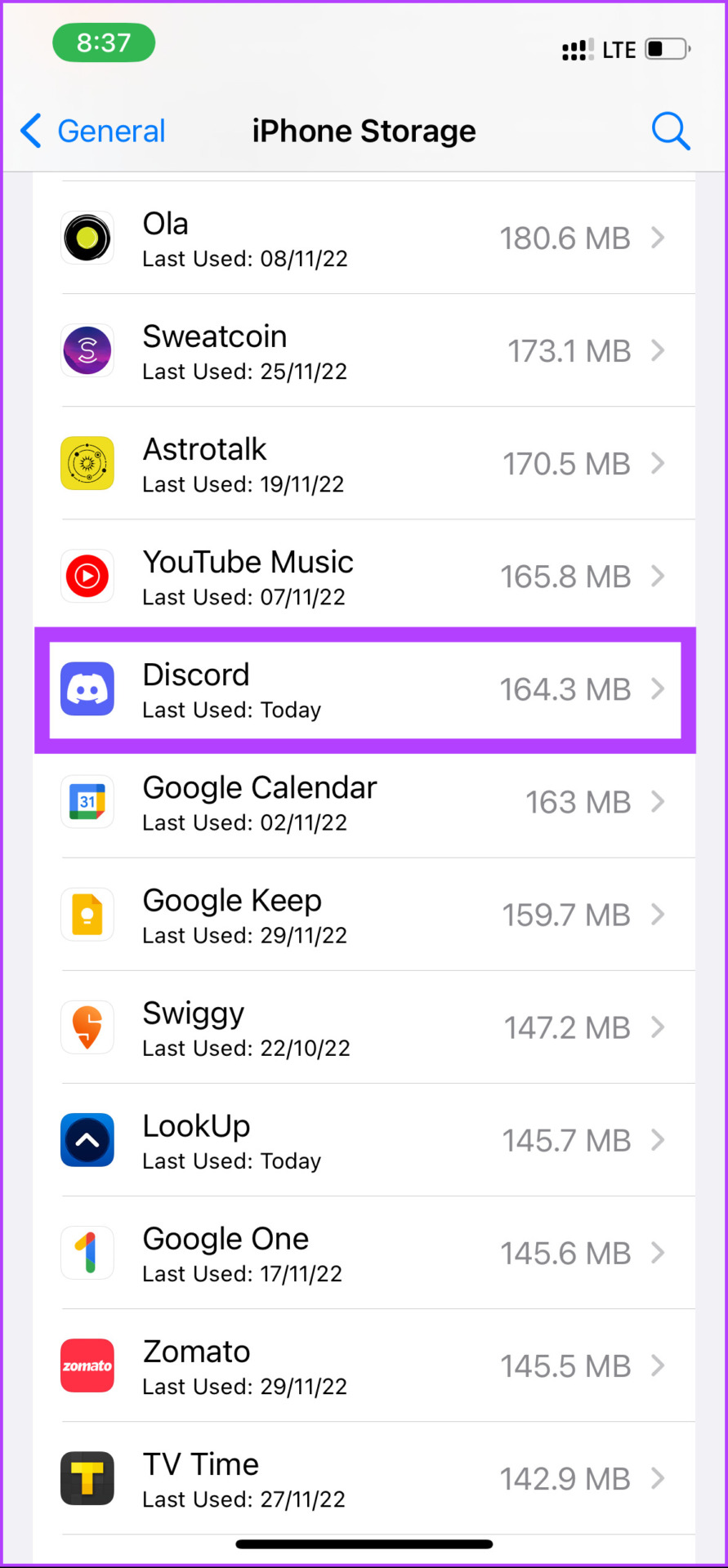 find the Discord app