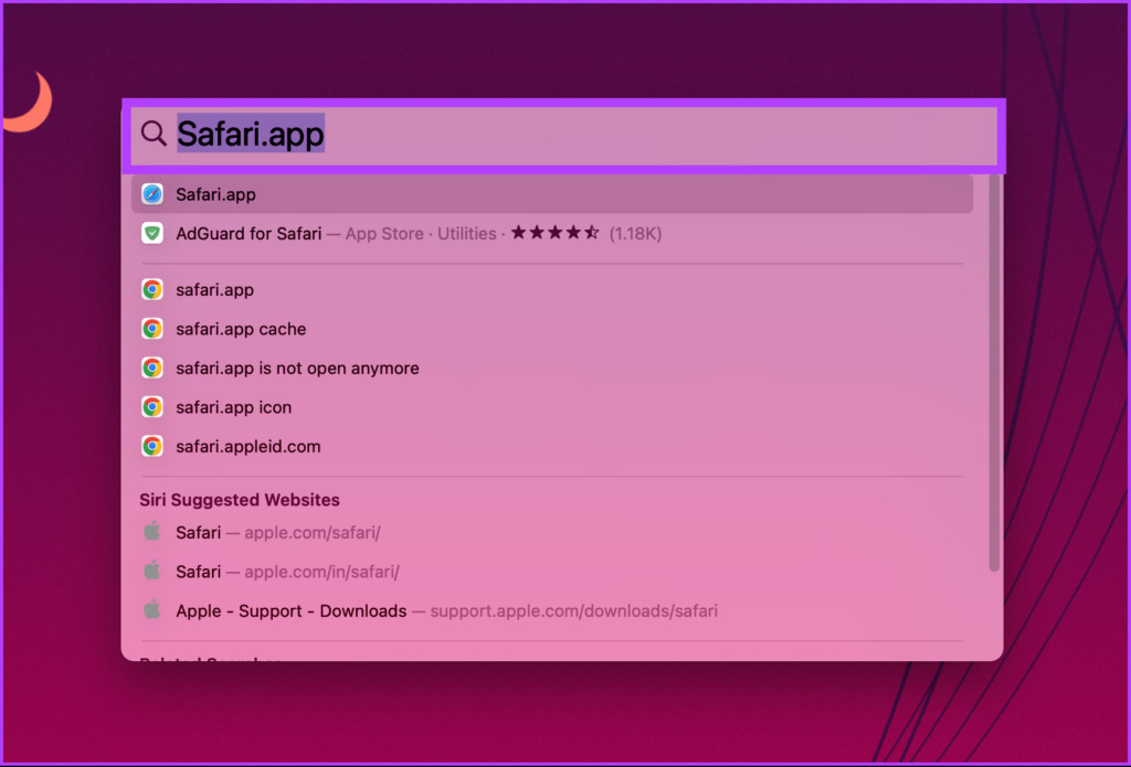 Safari را با استفاده از Launchpad باز کنید