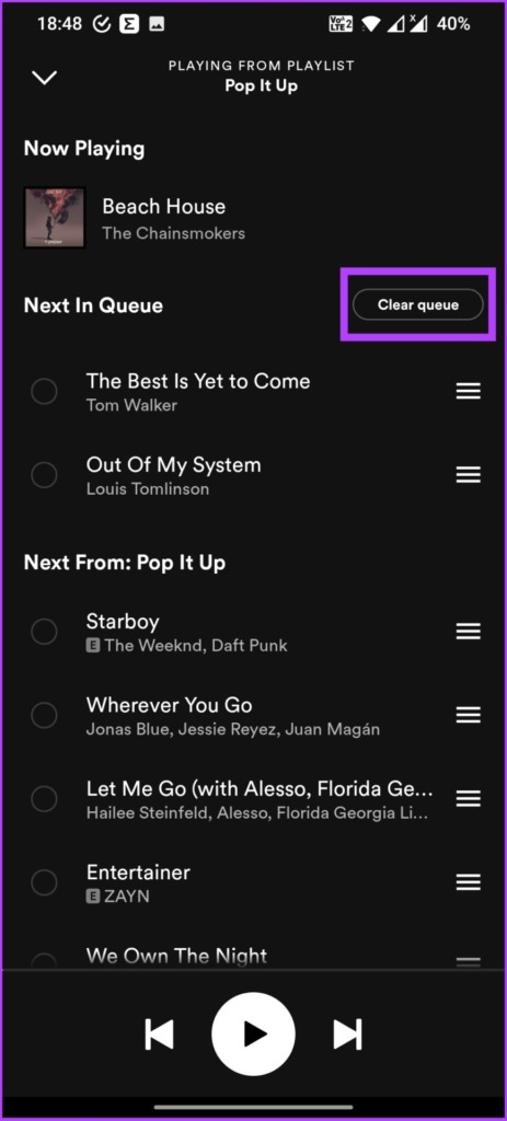 How To Clear Queue On Spotify Using IPhone Android And Desktop Guiding Tech