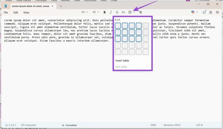 How to Create Tables in Windows 11 Notepad - Guiding Tech