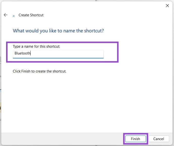 So erstellen Sie eine Bluetooth-Übertragungsverknüpfung in Windows 11 3