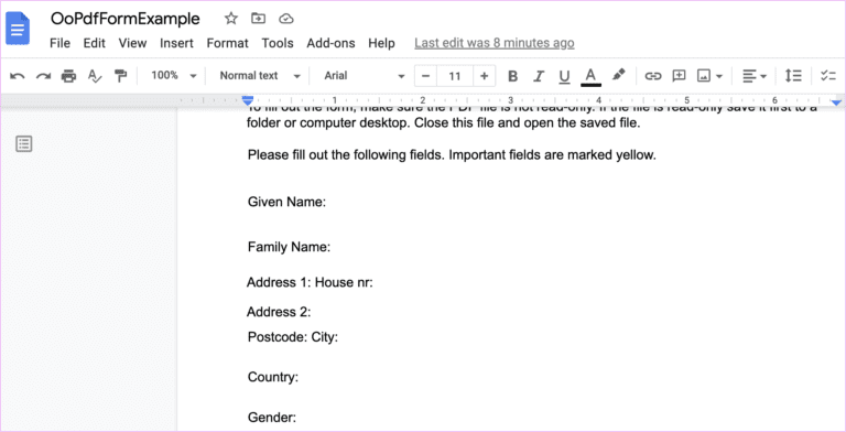 How to Create a Fillable Form in Google Docs - Guiding Tech