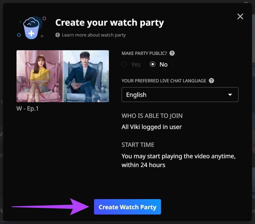 How to Create and Join a Watch Party on Rakuten Viki 5
