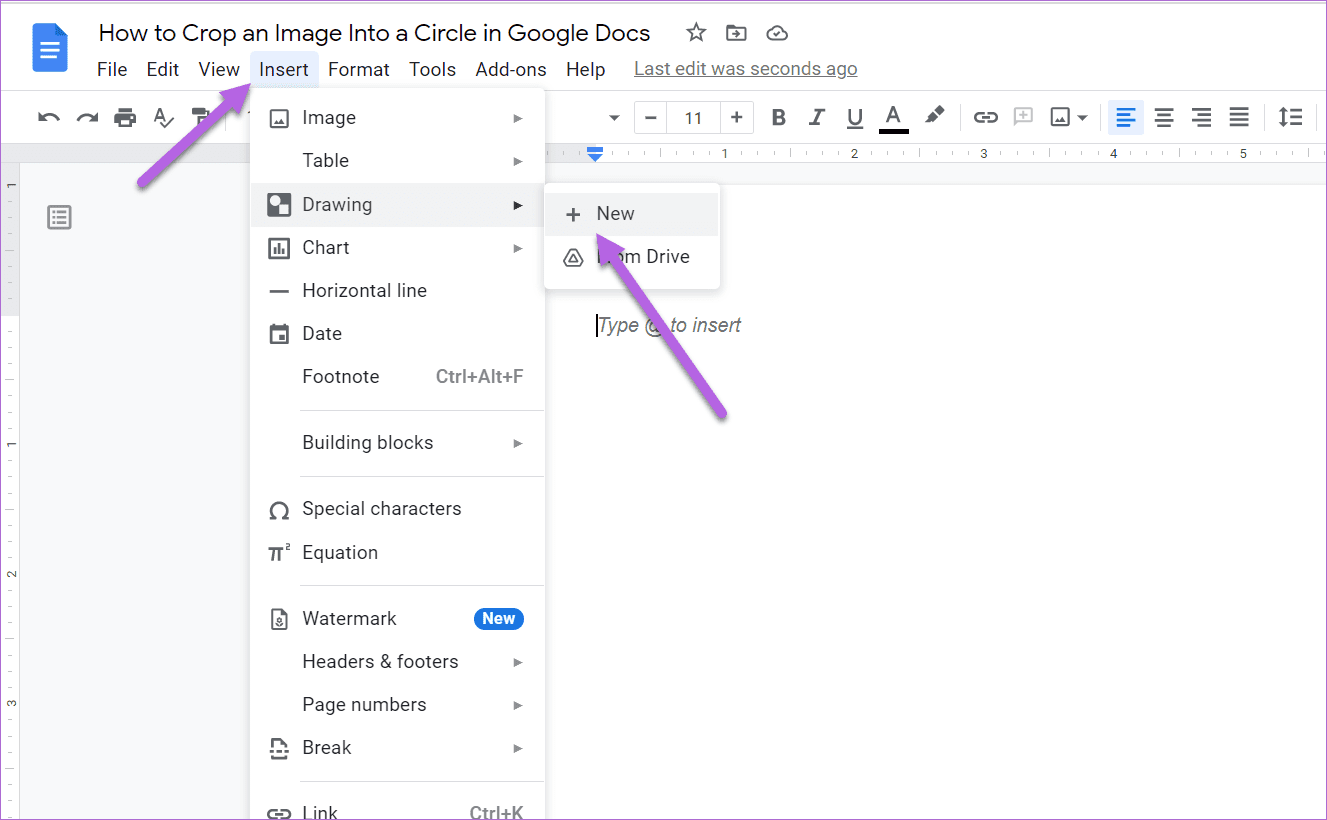 How to Crop an Image Into a Circle in Google Docs 2