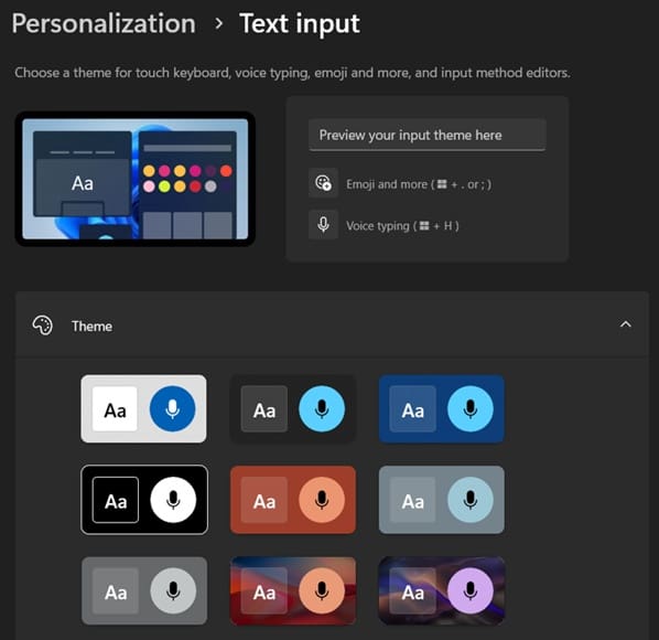 How to Customize Touch Keyboard Themes in Windows 11 1