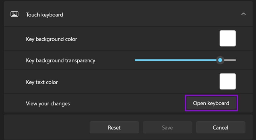 How to Customize Touch Keyboard Themes in Windows 11 4