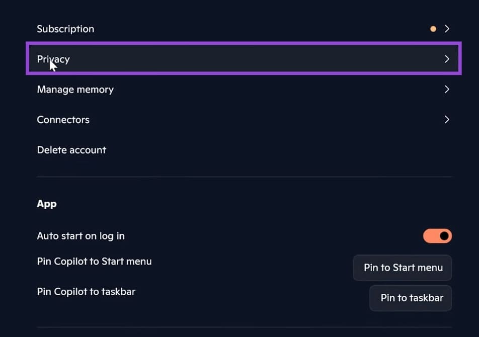 How to Delete Copilot Chat History 3