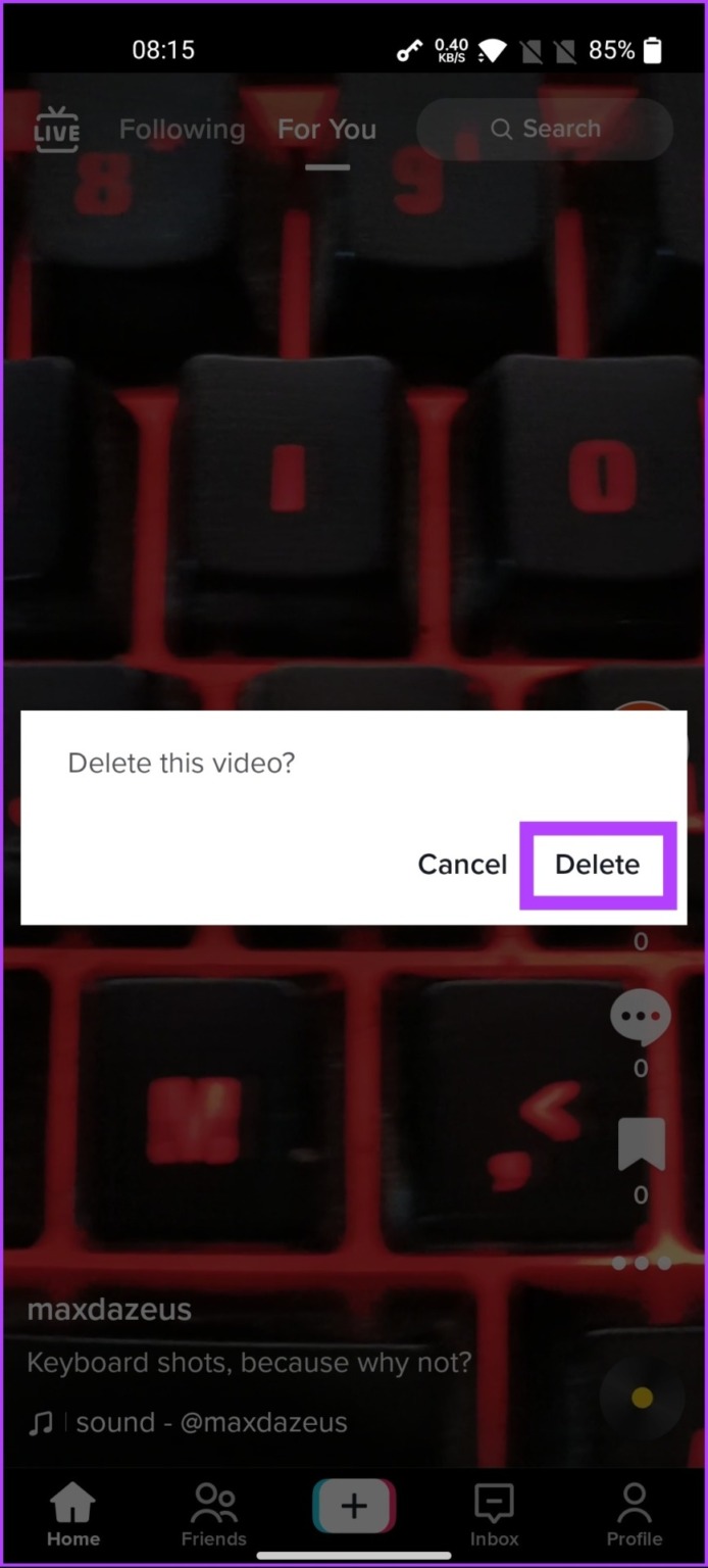 How To Delete A TikTok Video On Android IPhone And Computer Guiding