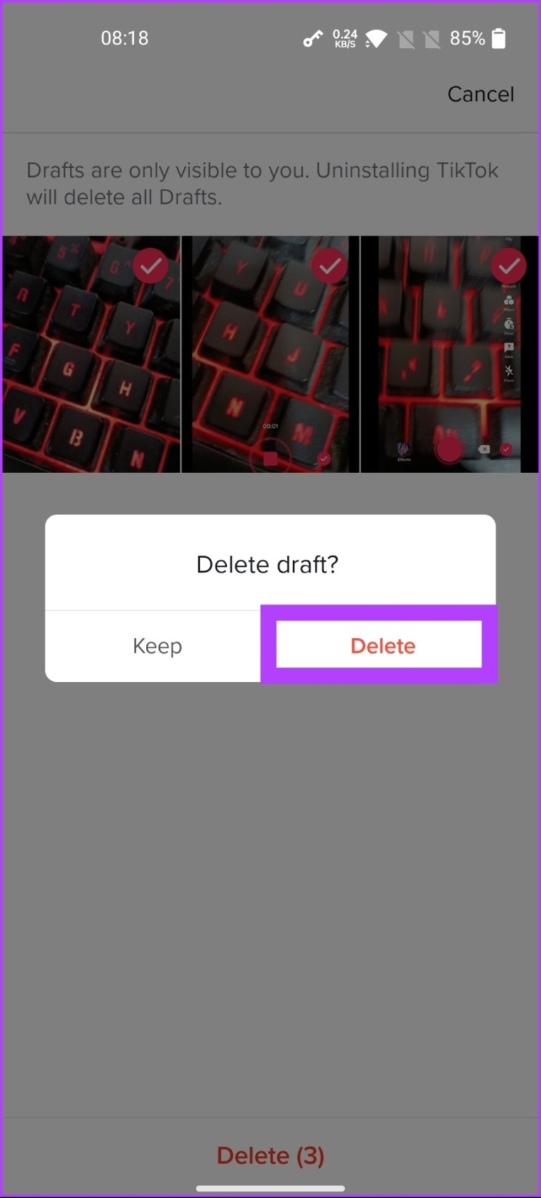 How To Delete A TikTok Video On Android IPhone And Computer Guiding