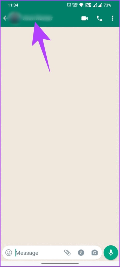 Tap on the contact name at the top - 5