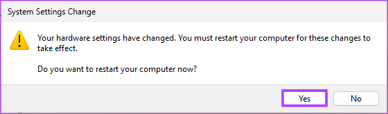 کامپیوتر خود را مجددا راه اندازی کنید