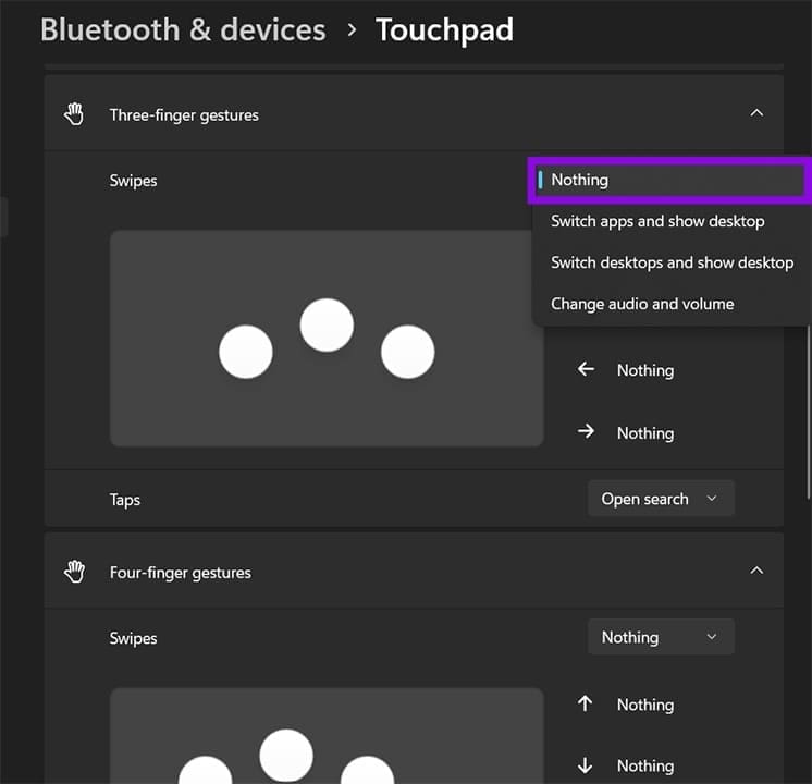 So deaktivieren und aktivieren Sie Windows 11 Touch-Gesten 2