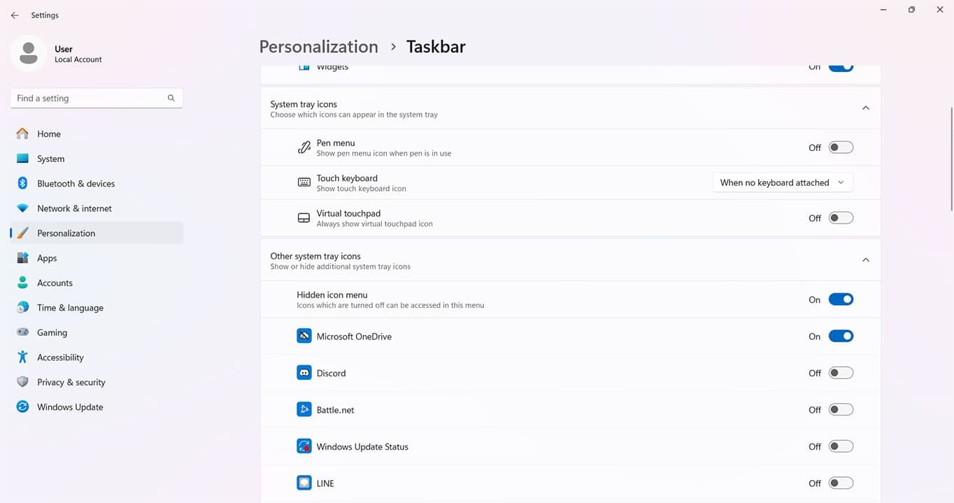 How to Edit the Taskbar in Windows 11 4