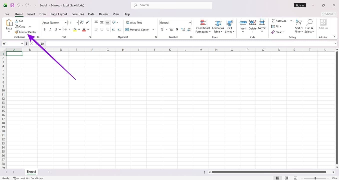So beheben Sie, dass Format Painter in Office 2 nicht funktioniert