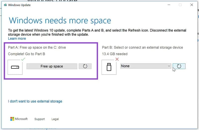 How to Fix Not Enough Disk Space for Updates in Windows 8