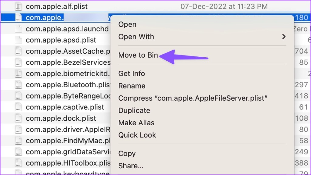 move trackpad files to Bin