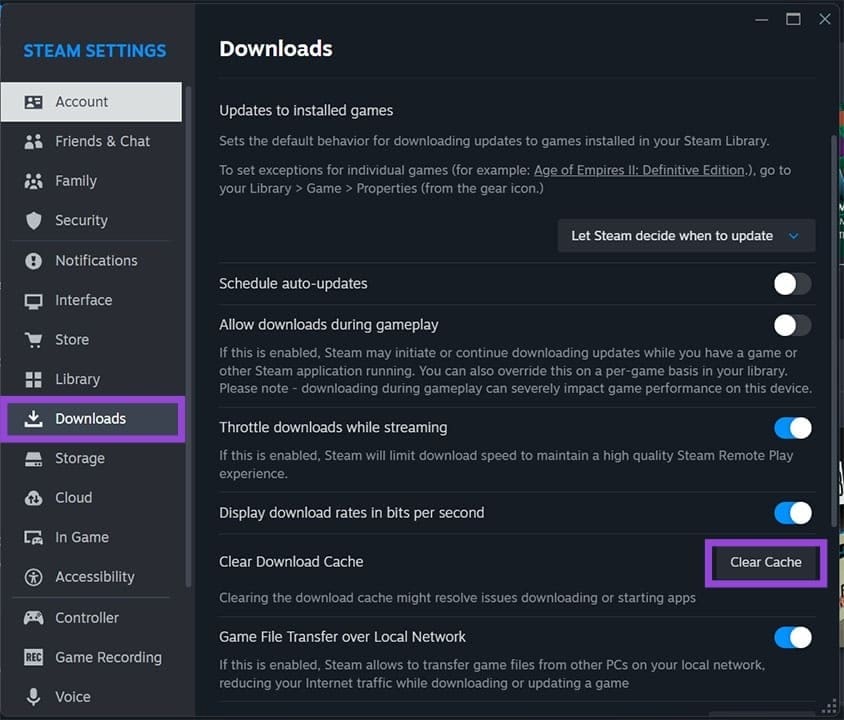So beheben Sie einen Festplattenschreibfehler auf Steam 2